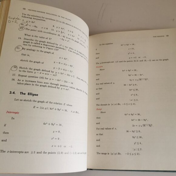 1960s Functions Relations & Transformations Textbook Vintage Math Logical Reason - Picture 9 of 12